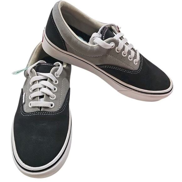 Vans~Woman 8 Mens 6.5~ComfyCush Era Suede/Canvas Asphaltdrzl Black/Gray Sneakers main image 12